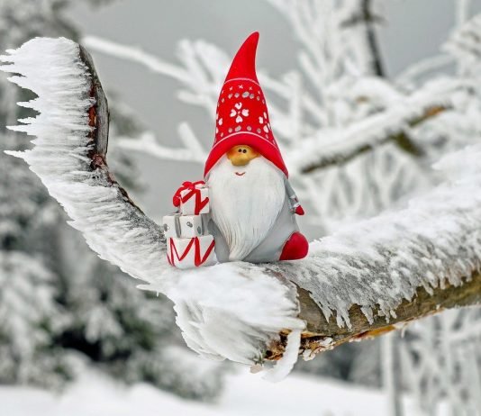 La navidad es mejor con nieve.