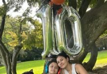 Mi experiencia en alemania con familia – Carol Hamann Con mi familia celebrando mi cumpleaños en un picnic al aire libre